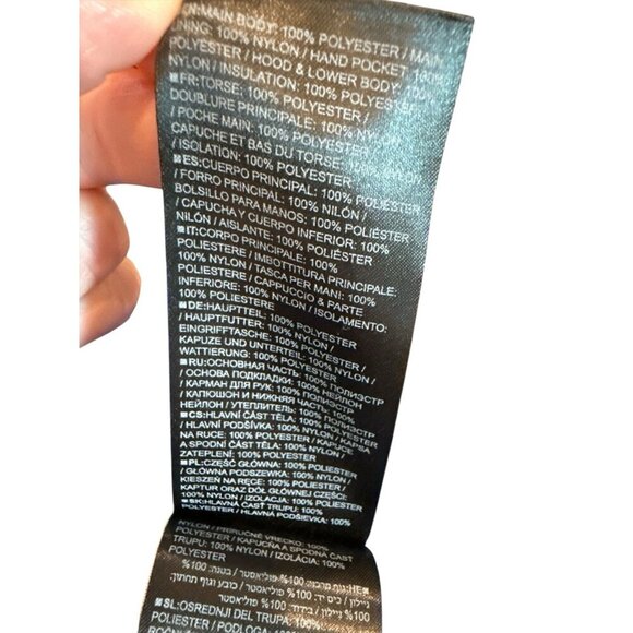 Burton Snowboard Ski Hooded Jacket Nam Dinh Pattern Navy Floral Size Small EUC - Picture 8 of 10